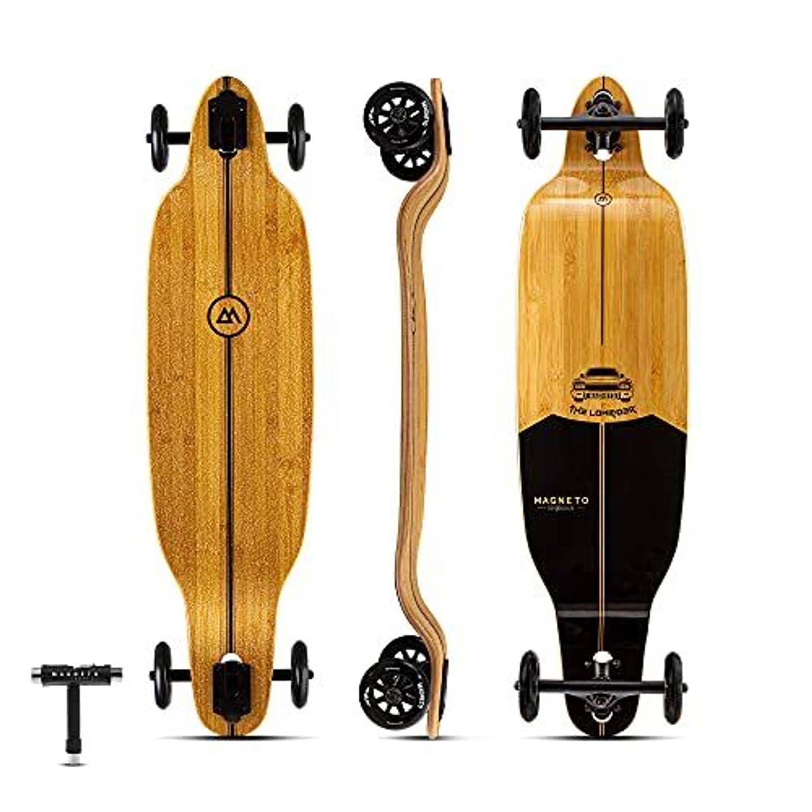 Amazon.com : Magneto Drop-Through Longboard Skateboard - 8-Ply